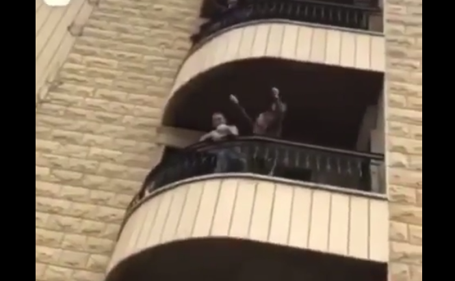 Quarantined Lebanese Sing Together from their balconies in Cornet Chehwan